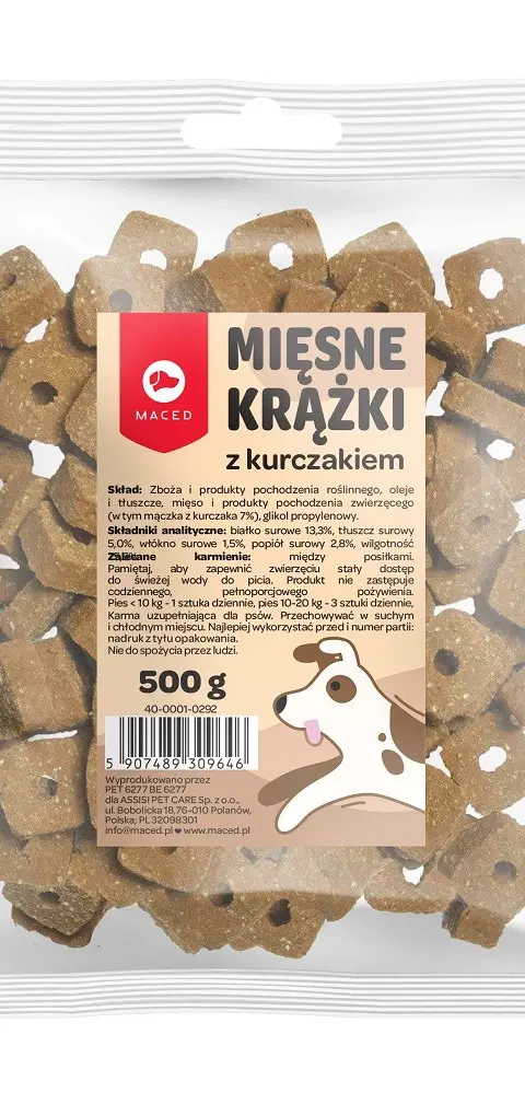 MACED Meat Discs With Chicken For Dog 500 G