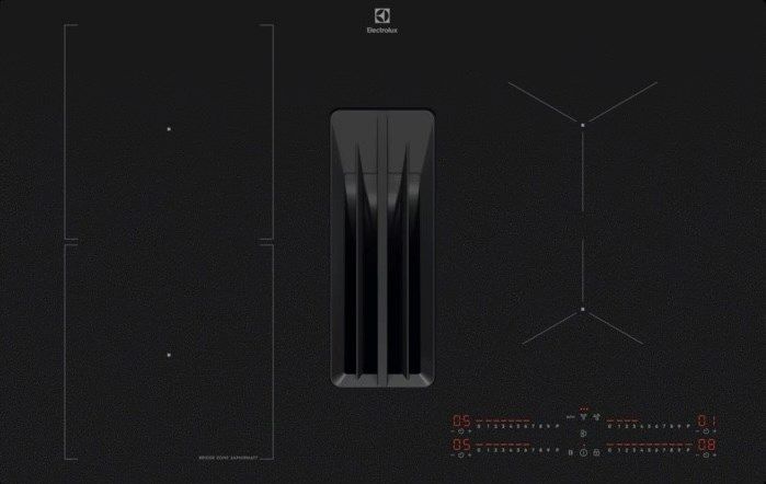 PłYta Indukcyjna Z Wbudowanym WyciąGiem Okapem ELECTROLUX ECC83443CZ SaphirMatt Black Mat 80 Cm
