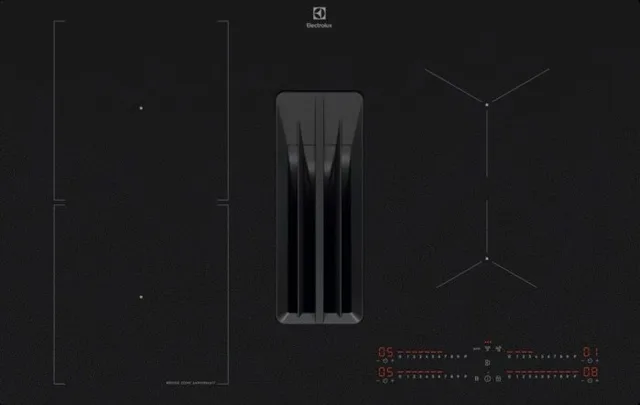PłYta Indukcyjna Z Wbudowanym WyciąGiem Okapem ELECTROLUX ECC83443CZ SaphirMatt Black Mat 80 Cm