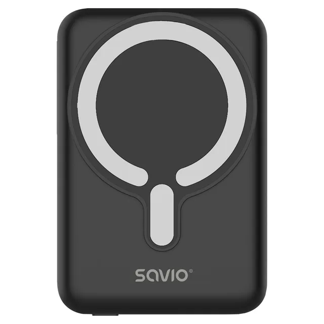Savio POWERBANK BA-12 10000 mAh, black, magnetic