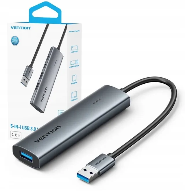 Hub 5v1 USB-AVention 0.15m