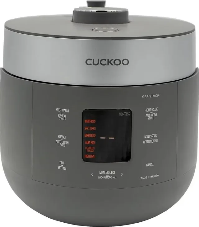 Cuckoo Reiskocher 1.80l CRP-ST1009F Twin Pressure Grey