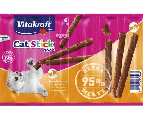 Vitakraft Cat Stick Cats Dry Food Lamb Turkey 36 G