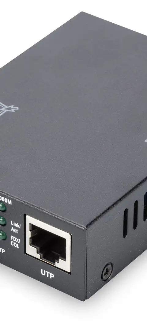 Bidirectional Gigabit Media Converter, RJ45 / SC