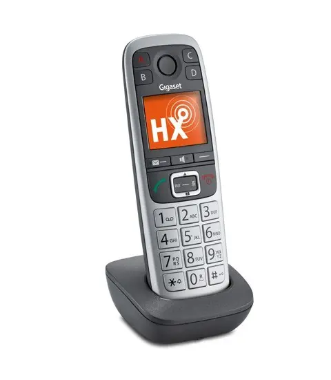 Gigaset E560HX Int. Grotasten Mobilteil Mit Ladeschale - Platin