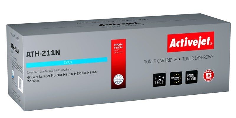 Activejet ATH-211N Tonerkartusche (Ersatz für HP 131A CF211A, Canon CRG-731C; Höchste; 1800 pages; cyan)