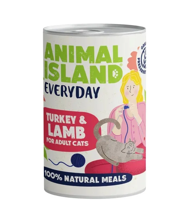 ANIMAL ISLAND Everyday Turkey And Lamb - Wet Cat Food - 400g