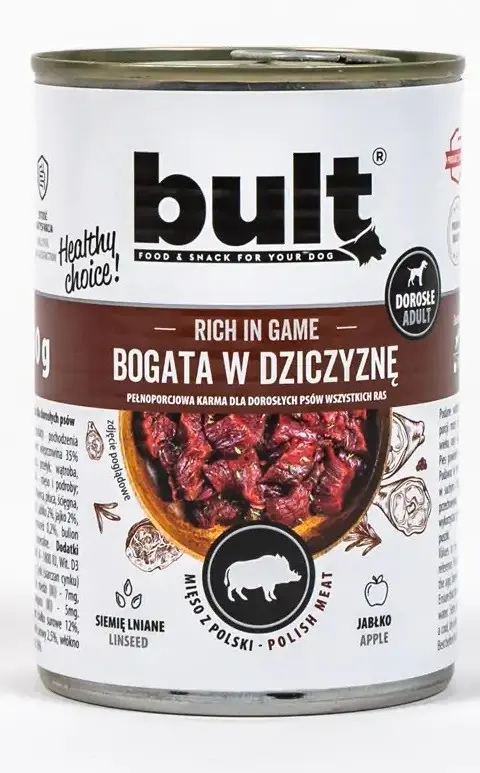 BULT Rich In Game - Wet Dog Food - 400 G
