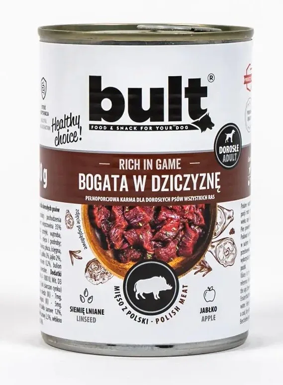 BULT Rich In Game - Wet Dog Food - 400 G