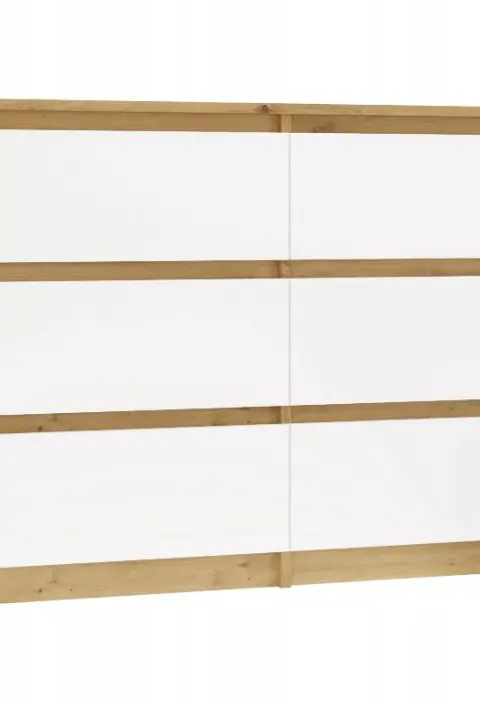 M6 MALWA CHEST OF DRAWERS 120 CM 6 DRAWERS OAK ARTISAN/WHITE