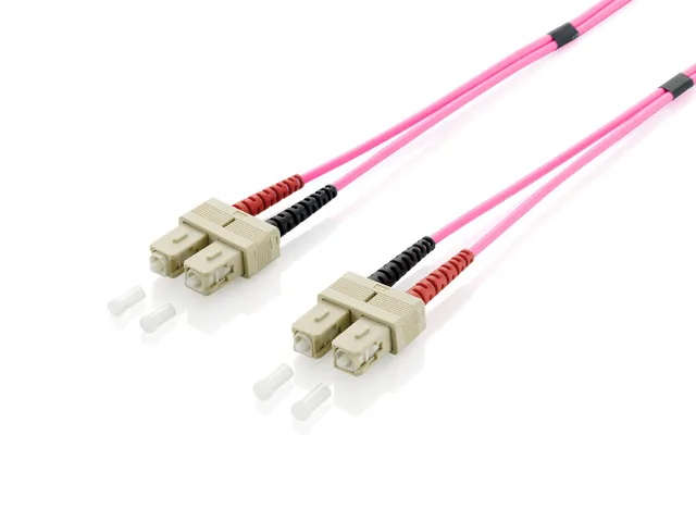 Equip SC/SC Fiber Optic Patch Cable, OM4, 10m
