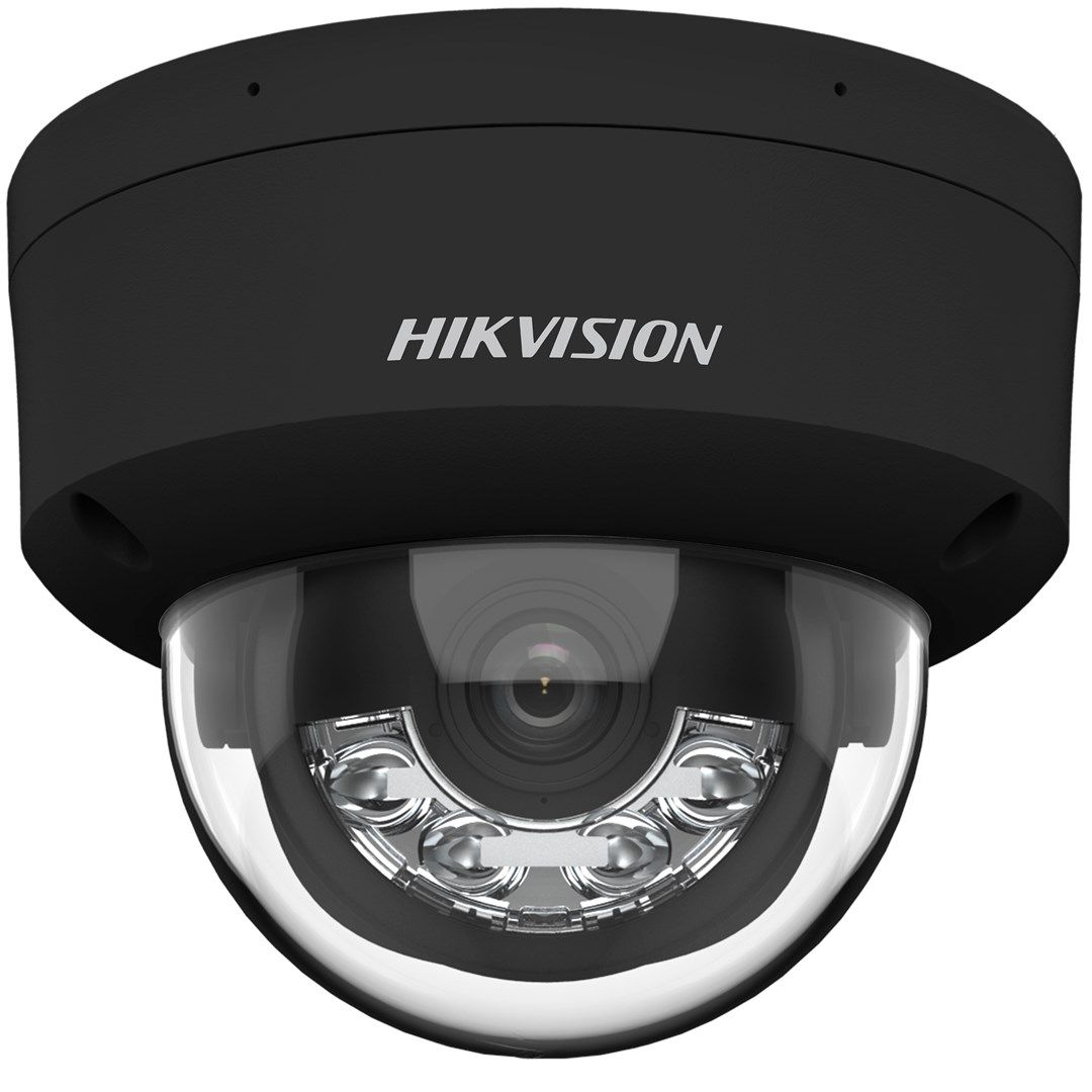 Hikvision Pro Series With AcuSense DS-2CD2183G2-LIS2U(2.8MM)(BLACK) Security Camera Dome IP Security Camera Indoor Outdoor 3840 X 2160 Pixels Ceiling/Wall