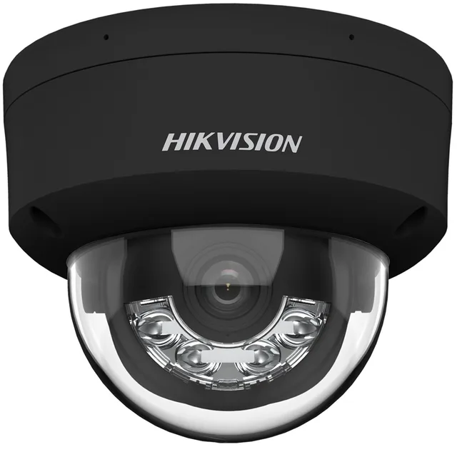 Hikvision Pro Series With AcuSense DS-2CD2183G2-LIS2U(2.8MM)(BLACK) Security Camera Dome IP Security Camera Indoor Outdoor 3840 X 2160 Pixels Ceiling/Wall