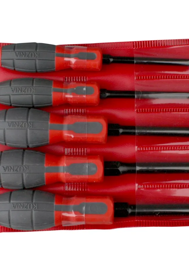 Screwdriver set 5 pcs: 4 flat, 1 cross