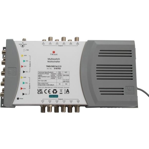 Multiswitch 9/12 9 Inputs/12 Outputs Triax