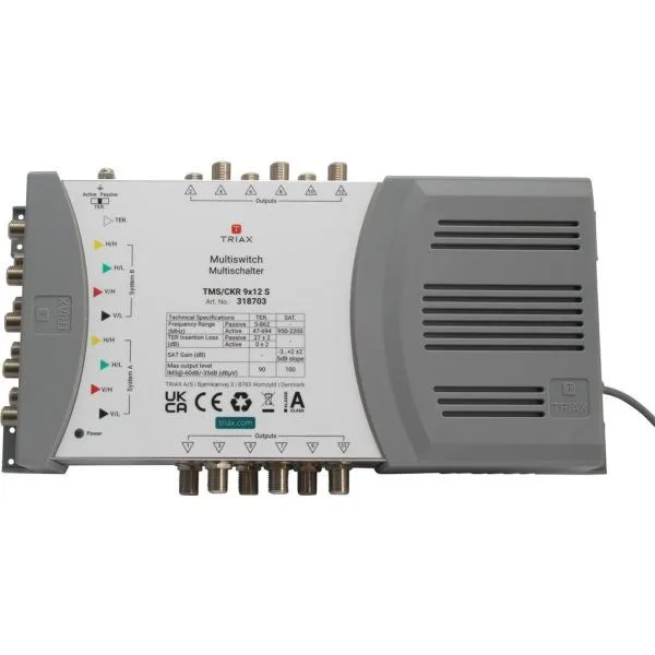 Multiswitch 9/12 9 Inputs/12 Outputs Triax