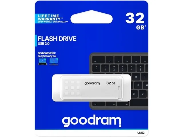 Goodram UME2 USB flash drive 32 GB USB Type-A 2.0 White