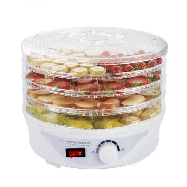Esperanza EKD003 Food Dehydrator Transparent White 250 W