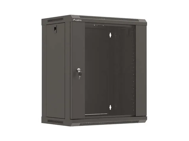 Lanberg WF03-5312-10B rack cabinet 12U Wall mounted rack Black