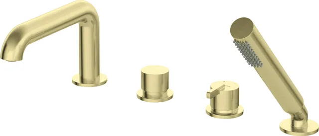 Hole Bathtub Mixer With Shower Set 4-