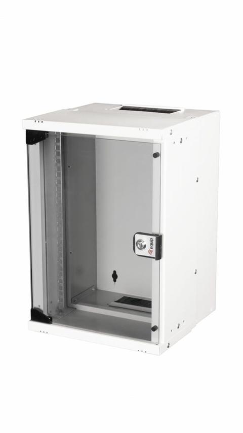 Equip 10" WandgehäUse GlastüR ECO 300x300mm 9U Grey