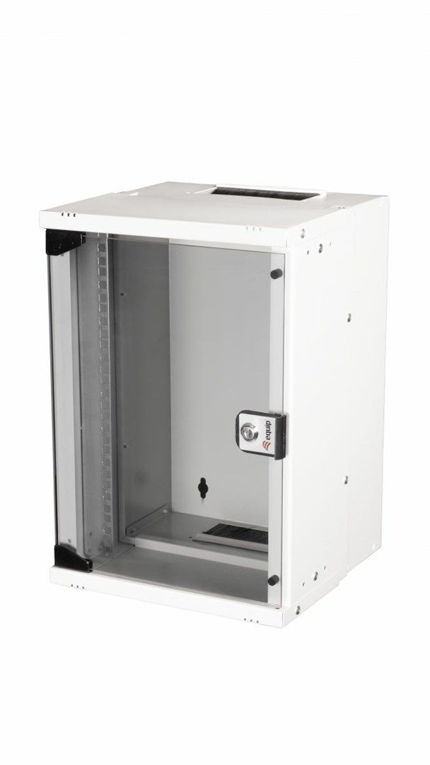 Equip 10" WandgehäUse GlastüR ECO 300x300mm 9U Grey