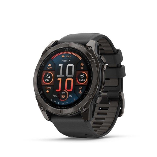 Garmin Fenix 8 3.56 Cm (1.4 ) AMOLED 51 Mm Digital 454 X 454 Pixels Touchscreen Titanium Wi-Fi GPS (Satellite)