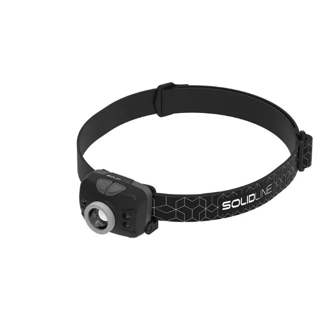 Solid 502205 flashlight Black Headband flashlight LED