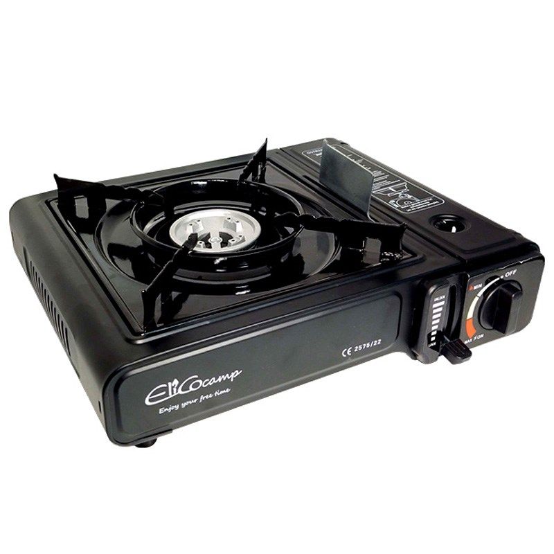 ELICO BDZ-155B Portable Camping Gas Stove For 2.2 KW Cartridges Piezo Ignition.