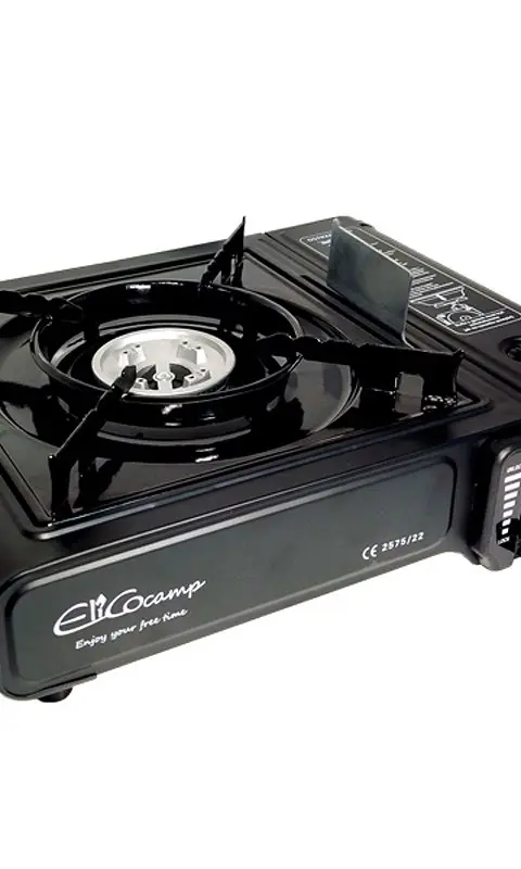 ELICO BDZ-155B Portable Camping Gas Stove For 2.2 KW Cartridges Piezo Ignition.