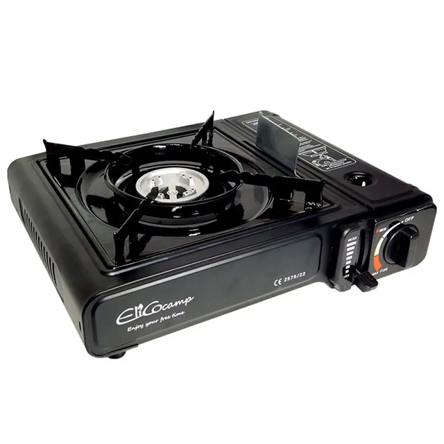 ELICO BDZ-155B Portable Camping Gas Stove For 2.2 KW Cartridges Piezo Ignition.