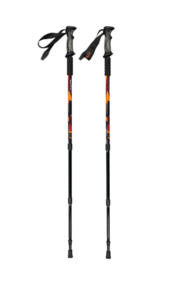 Kijki trekkingowe CMP Bern Trekking Poles czarno-pomarańczowe 3B36297 C905