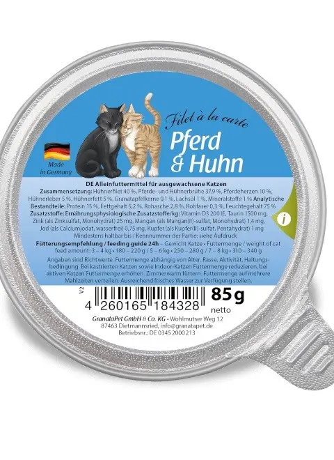 GRANATAPET Filet á La Carte Horse With Chicken - Wet Cat Food - 85g