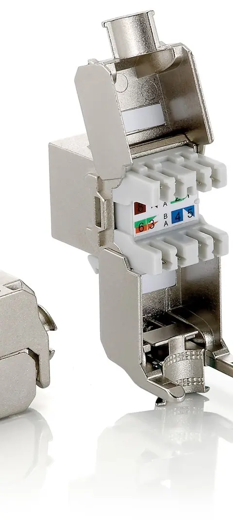 Equip Cat.6A Shielded Keystone Jack Toolfree