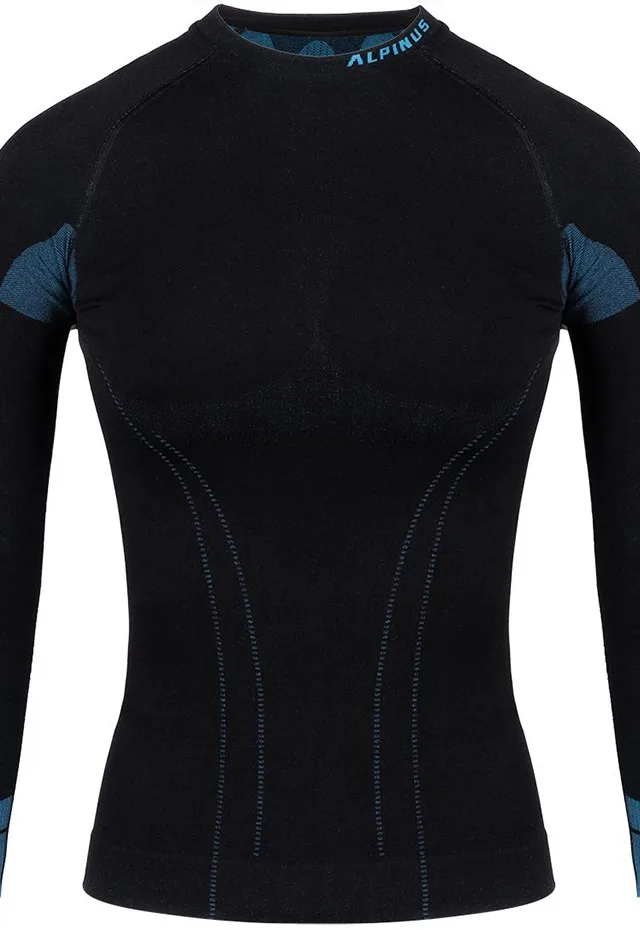 Alpinus Tactical Base Layer Women's Thermoactive Sweatshirt Black-Blue GT43210 L