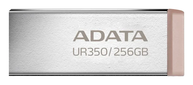 ADATA UR350 USB flash drive 256 GB USB Type-A 3.2 Gen 1 (3.1 Gen 1) Brown, Stainless steel
