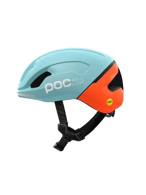 Kask rowerowy POCito Omne MIPS niebiesko pomarańczowy - 48/52