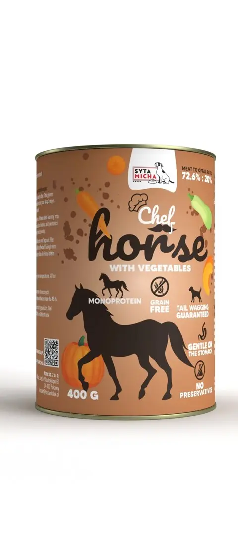 SYTA MICHA Horsemeat With Vegetables - Wet Dog Food - 400g