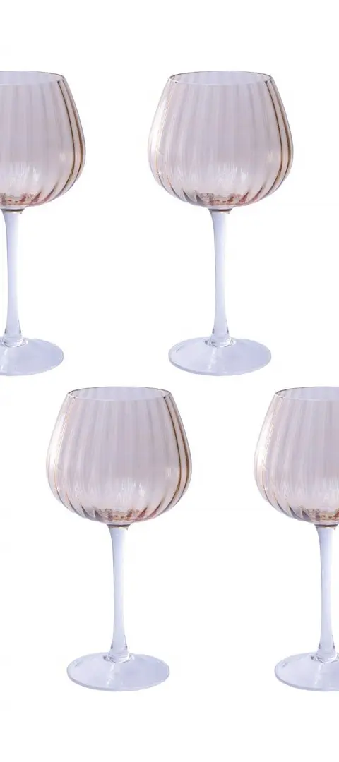 ROSE TULIPANI PRISMIA Set Of 6 Glasses 460 Ml
