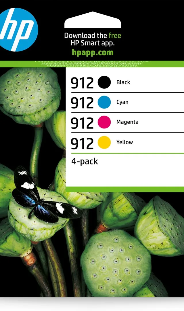 HP 912 4-pack Black/Cyan/Magenta/Yellow Original Ink Cartridges