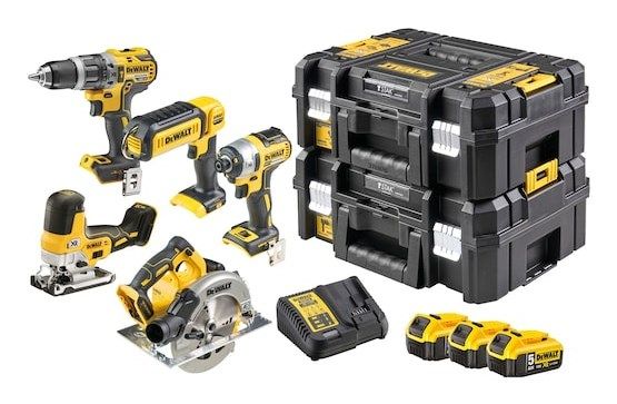 DeWALT DCK500P3T-QW Power Tool Combo Kit Battery