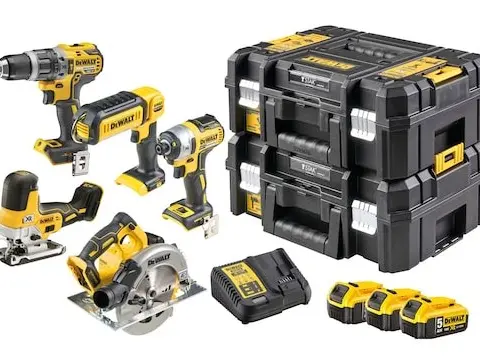 DeWALT DCK500P3T-QW Power Tool Combo Kit Battery