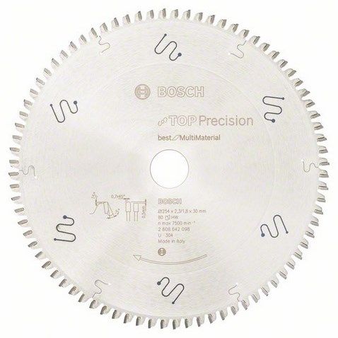 Bosch 2 608 642 098 Circular Saw Blade 25.4 Cm 1 Pc(S)
