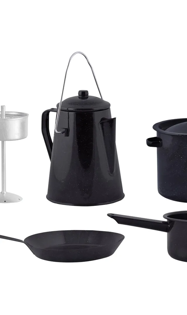 Esschert Design FF215 Camping Cookware Set Black
