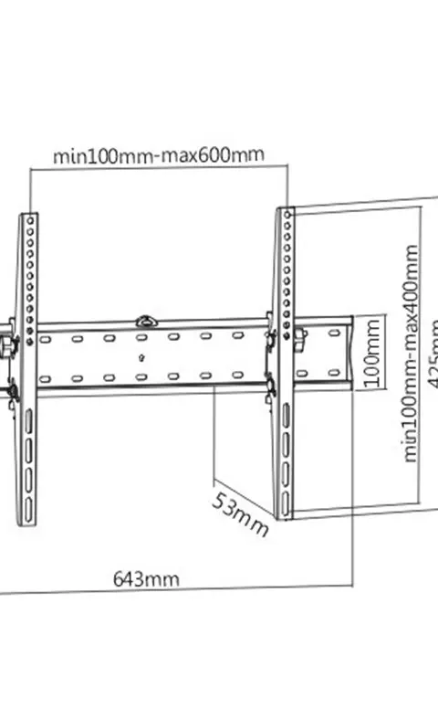 Gembird WM-70T-02 TV Mount/Stand 177.8 Cm (70 ) Black
