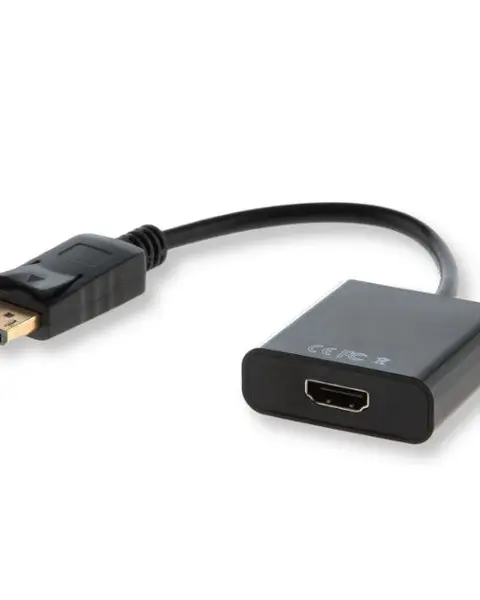 Savio CL-55 video cable adapter 0.2 m DisplayPort HDMI Type A (Standard) Black