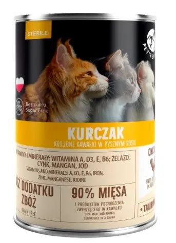 PET REPUBLIC Sterile Chicken - Wet Cat Food - 400g