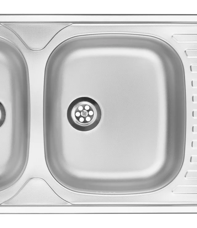Bowl Steel Sink With Drainer 2-