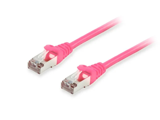 Equip Cat.6A S/FTP Patch Cable, Pink, 20m