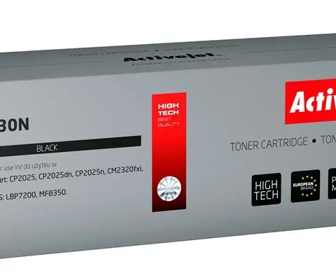 Activejet ATH-530N toner (replacement for HP 304A CC530A, Canon CRG-718B; Supreme; 3800 pages; black)